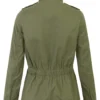 Women's Zip Up Hooded Military Jacket - Image 6