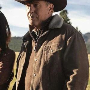 Yellowstone John Dutton Brown Corduroy Jacket