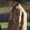 Yellowstone S03 John Dutton Shearling Brown Jacket