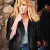 Yellowstone S04 Beth Dutton Black Leather Jacket