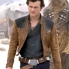 Solo A Star Wars Story Han Solo Leather Brown Jacket