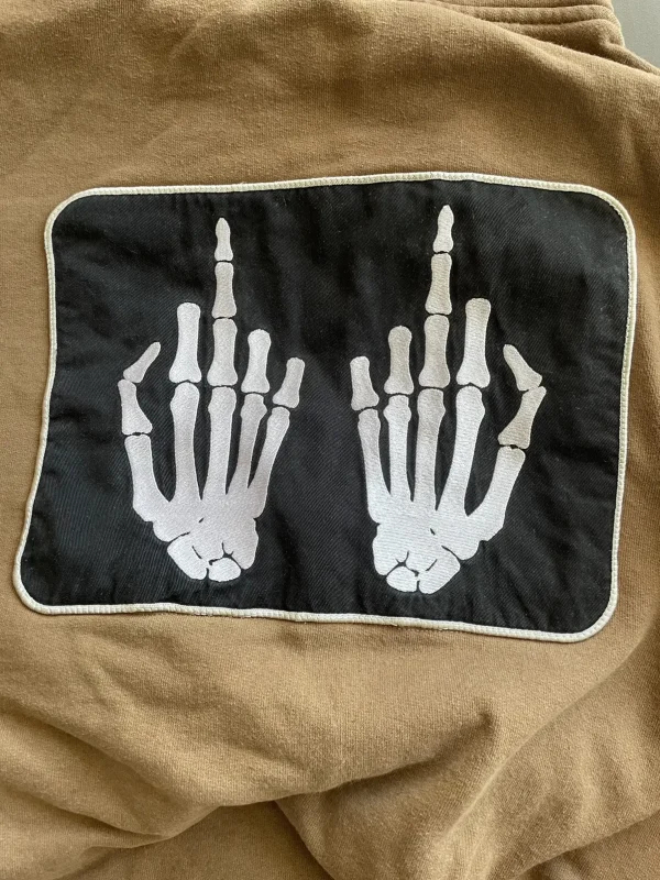 Supreme Hysteric Glamour Fuck Hand Skeleton Hoodie - Image 9