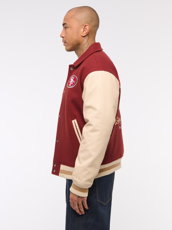 abercrombie 49ers letterman jacket