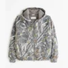 abercrombie essential quilted full-zip hoodie