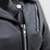 Womens Leather Motorcycle Jacket - Image 2