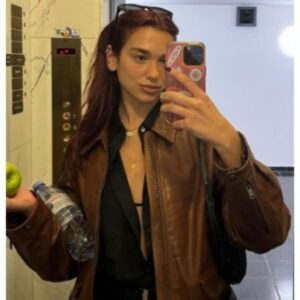 Dua Lipa Brown Trench Coat