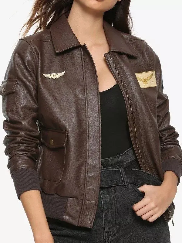 Captain Marvel Carol Danvers Leather Jacket