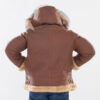 Mens Shearling Sheepskin Leather Coat - Image 2