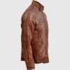 classic tan brown waxed leather jacket 3 720x