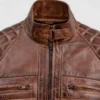 classic tan brown waxed leather jacket 5 720x