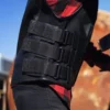 Men's Commando Style Motorcycle Leather Vest