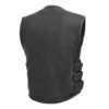 Men's Commando Style Motorcycle Leather Vest - Image 4