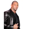 WWE Dave Batista Black Leather Jacket