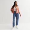 Women's Pink Suede Leather Jacket - Image 3
