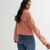 Women's Pink Suede Leather Jacket - Image 2