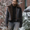 Power TV Series Tasha St. Patrick Sheepskin Shearling Jacket