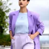The Invitation 2022 Evie Purple Blazer - Image 4
