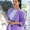The Invitation 2022 Evie Purple Blazer - Image 2