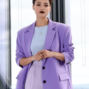The Invitation 2022 Evie Purple Blazer