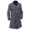Fantastic Beasts 2 Albus Dumbledore Grey Corduroy Coat - Image 2