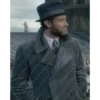 Fantastic Beasts 2 Albus Dumbledore Grey Corduroy Coat - Image 4