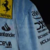 Ferrari Blue Miami Varsity Jacket