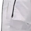 Womens White Motorcycle Leather Jacket - Image 6
