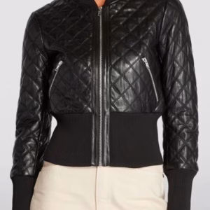 Michelle Keegan Fool Me Once Black Quilted Jacket