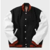 Gabriel Black and White W Letterman Jacket