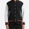 Gabriel Black and White W Letterman Jacket