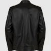 Men's 4 Pockets Black Leather Jacket