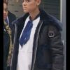 Gossip Girl Julien Calloway Shearling Leather Coat
