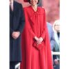 Horse Guard Parade Kate Middleton Red Bow Coat - Image 2