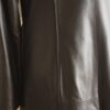 Womens Black Vintage Leather Coat - Image 8