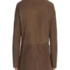 Superman and Lois Clark Kent Brown Suede Coat - Image 2