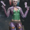 Injustice 2 Harley Quinn Purple Leather Jacket