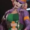 Injustice 2 Harley Quinn Purple Leather Jacket