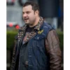 The Flash Jaco Birch Leather Jacket with Denim Vest - Image 2