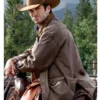 Wes Bentley Yellowstone Brown Leather Jacket - Image 2