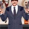 Kingsman The Golden Circle Agent Whiskey Grey Blazer - Image 2