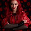 Kylie Cantrall Descendants The Rise Of Red Studded Leather Jacket - Image 2