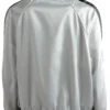 Lady Gaga Silver Metallic Bomber Jacket - Image 4