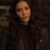 Love Hard Natalie Bauer Black Leather Jacket - Image 3