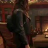 Love Hard Natalie Bauer Black Leather Jacket