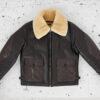 Navy M-445A Flight Leather Shearling Jacket - Image 7