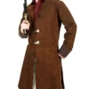 Malcolm Reynolds Firefly Brown Suede Coat - Image 4