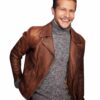 Conrad Hawkins The Resident Brown Leather Jacket