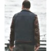 The Flash Jaco Birch Leather Jacket with Denim Vest