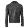 Men’s Rock Punk Studded Biker Leather Jacket