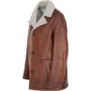 Men’s Fur Shearling Brown Leather Coat